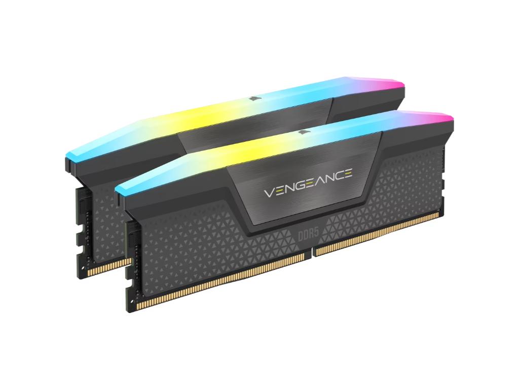 CORSAIR DDR5 32GB (2x16GB) RGB6000MT/s, VENGEANCE, CL38EXPO, XMP