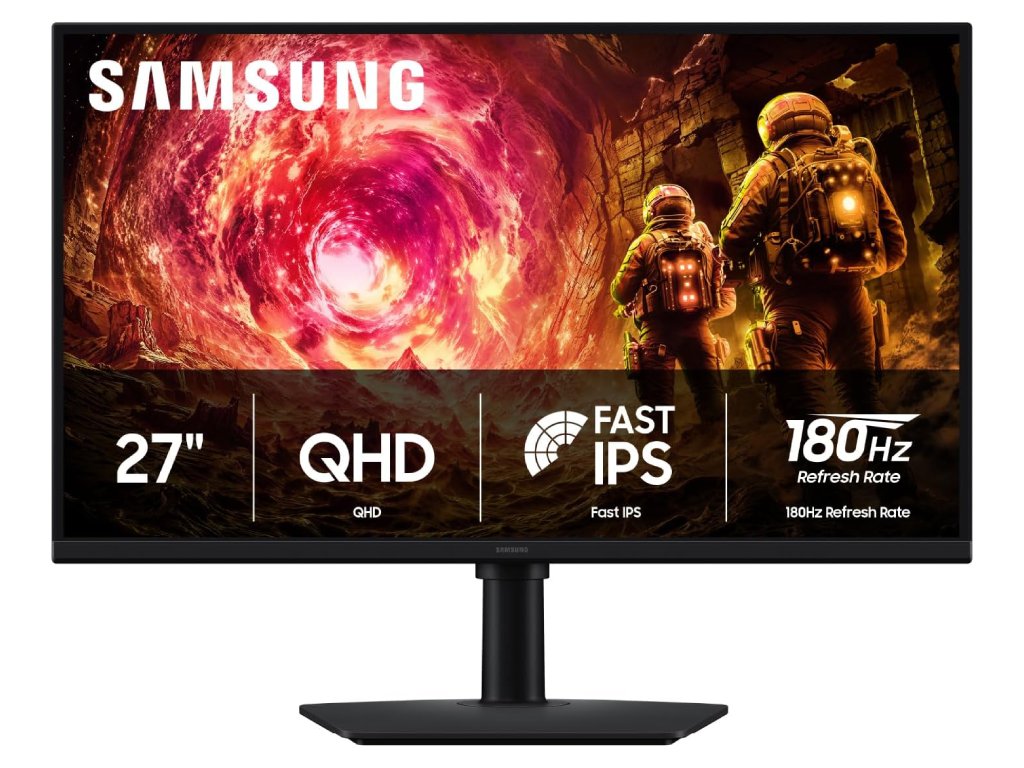 Samsung 27" Odyssey G50FQHD, Fast IPS, 180Hz, 1msDP, HDMI, HAS, Tilt, Swivel, Pivot