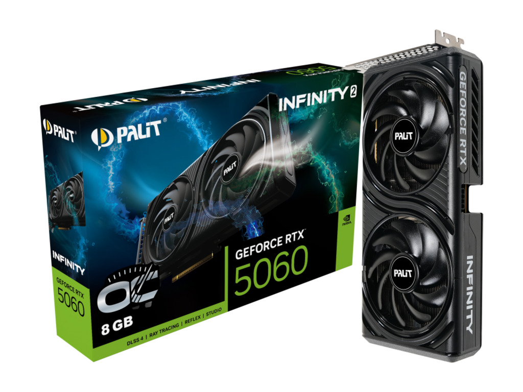 PALIT 5060 Infinity 2 OC 8GB GDDR7, 128-bit, 3xDP, 1xHDMI