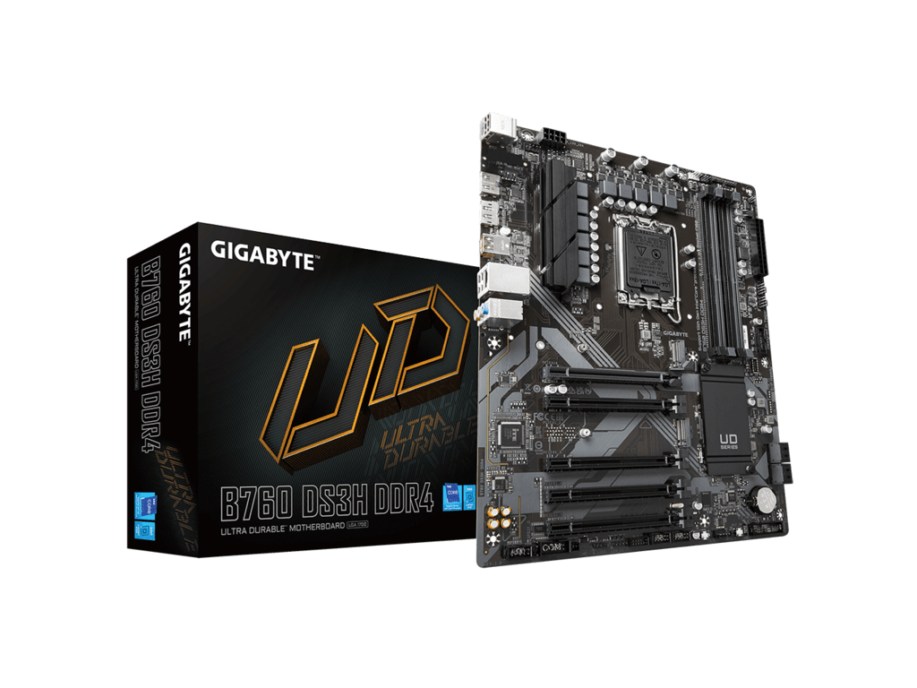 Gigabyte MB [B760 DS3H DDR4]LGA1700; 4xDDR4;2xM.2; 4xSATA6xUSB; HDMI, DP; ATX