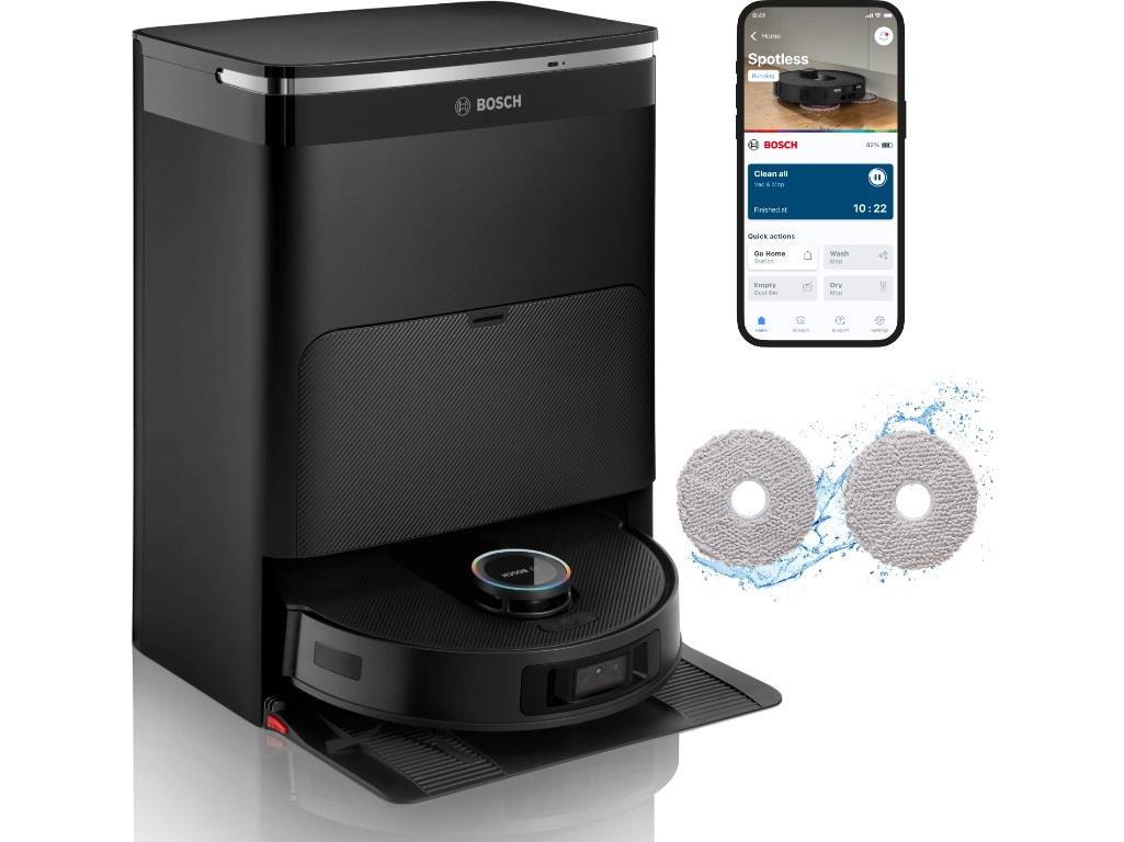 BOSCH Robotski UsisivačSpotless MAX Cam, 11.000 Pa360 LiDAR navigacija