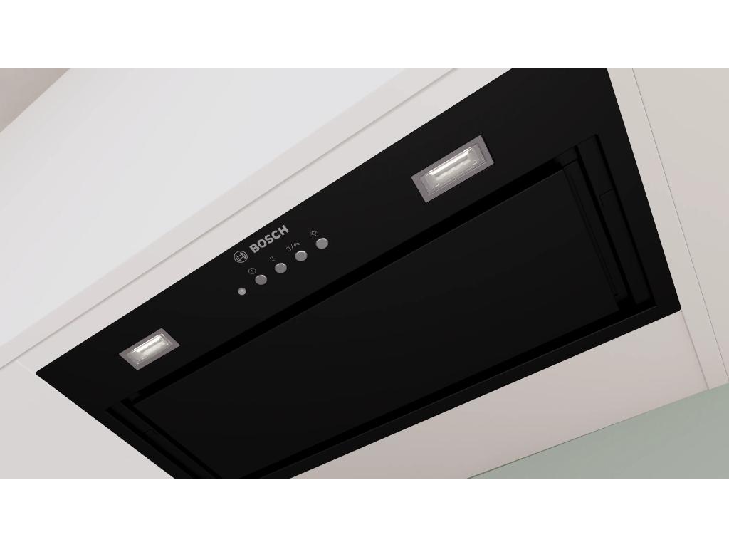 BOSCH Potpuno ugradbena napa, Serie 6|, CRNA,645 m3/h, 60 cm,66dB,Led rasvjeta