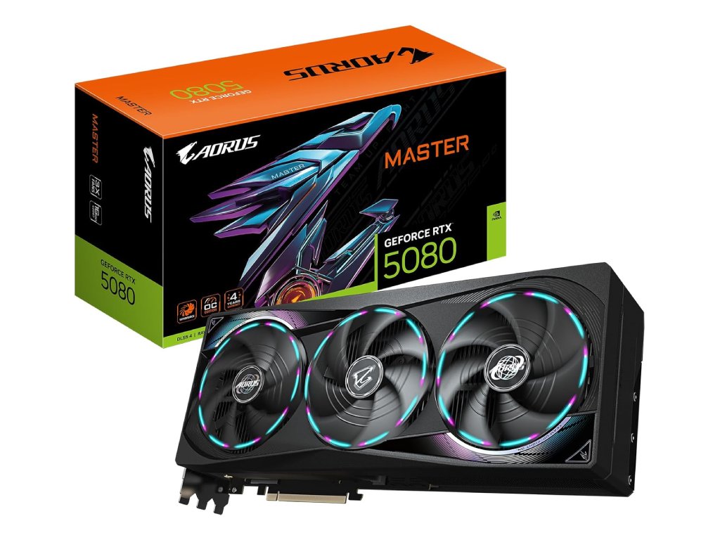 Gigabyte 5080 Aorus Master 16G16GB, GDDR7, 256-bit,3x DP, 1x HDMI