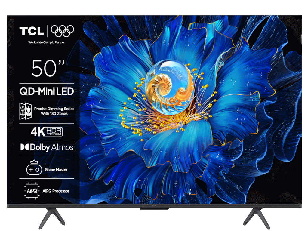 TCL 50"C6KS 4K QD-Mini LED TV60Hz Google TV; Game Master;Dolby Atmos; Onkyo 2.1;  HDR Premium;