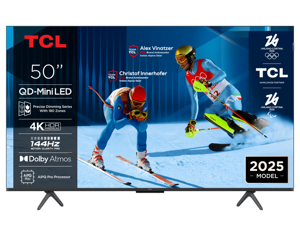 TCL 50"C6K 4K QD-Mini LED TV144Hz Google TV; Game Master;Dolby Atmos; Onkyo 2.1; HDR Premium;