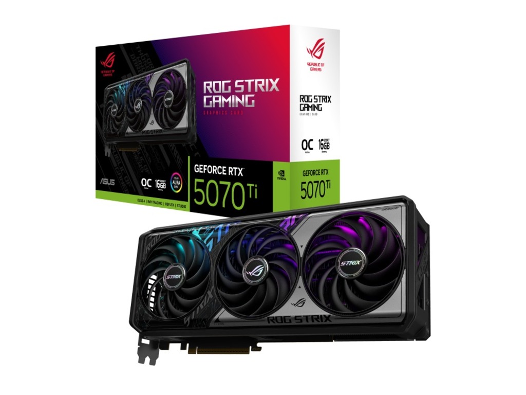 ASUS ROG-STRIX-RTX5070TI-O16G 16GB GDDR7, 256-bit, 2x HDMI, 3xDP