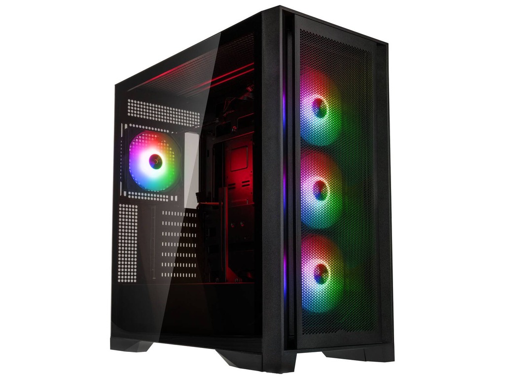 GSI SmartAssembly Case 850w ARGB, E-ATX, black, mesh, 850W Gold, 4x 120mm